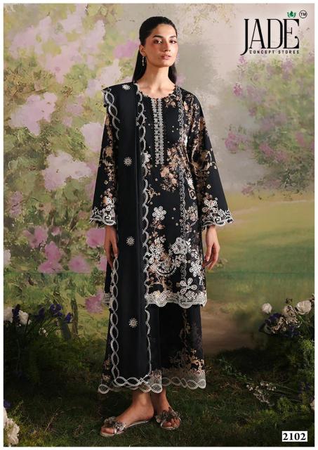 Jade binsaeed vol 21 pakistani three piece salwar kameez